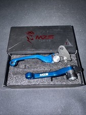 MZS Blue Dirtbike Clutch Levers Pivot Adjustable CNC MZS-DR-216 MZS DL-318