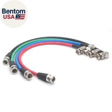 75 Ohm Video Coaxial Cable,12G HD SDI BNC to BNC 50Cm (Elbow - Straight Red Cabl