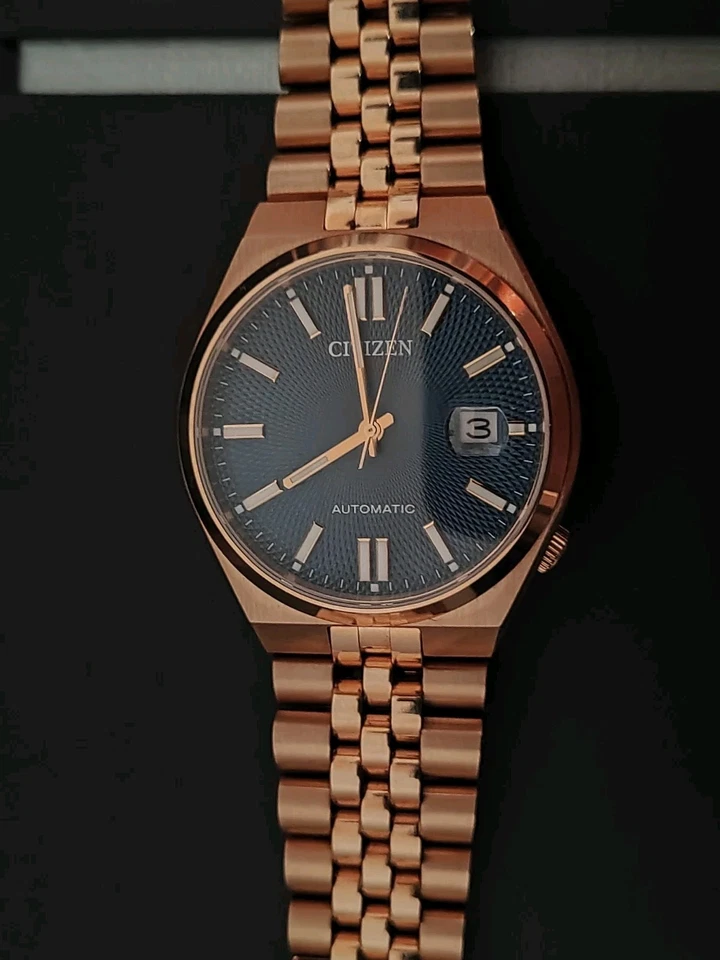 Citizen Tsuyosa 60 gold Herren Armbanduhr Automatik NK0023-57L - Bild 1 von 4