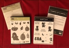 Stampin Up SCARY CUTE  SILHOUTTES or FALL FEST  FUN FALL Stamps  Dies SETS