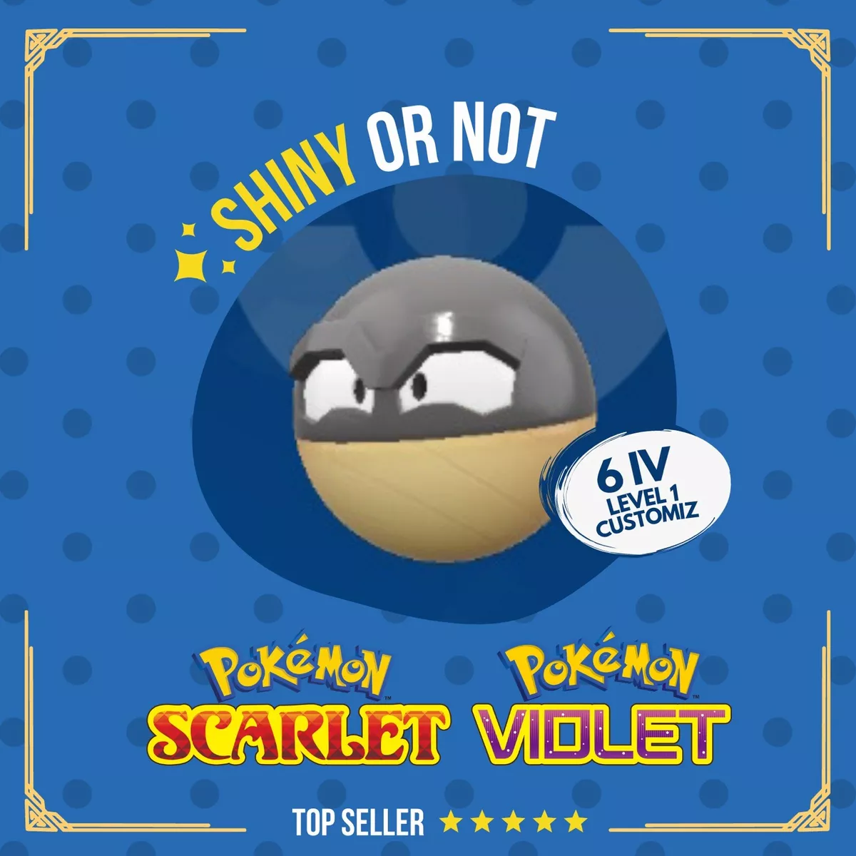 Voltorb Hisui Shiny or Non ✨ 6 IV Customizable Nature Pokémon