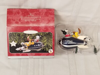Vintage 1998 Mickey's Comet Hallmark Keepsake Ornament Pluto Magic ...