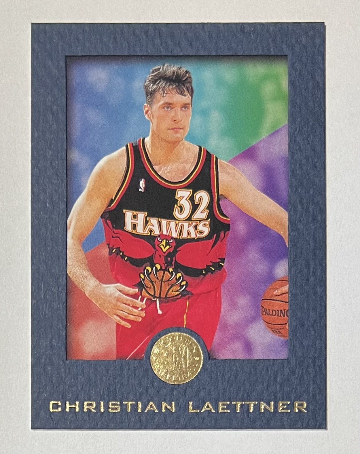 Christian Laettner 1995-96 Skybox EX-L BLUE FRAMED Card #3