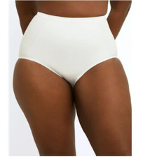 Bali Women's Shapewear Seamless Brief Ultra Control White Size XL 00388