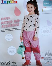 Mädchen Regenhose Gefüttert Matschhose Buddelhose Spielhose Wind Wasserdicht NEU