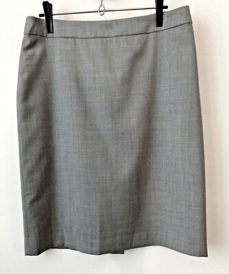 Wollrock CACHAREL GRAU NEU Gr. 36 (groß also 38) Schurwolle!