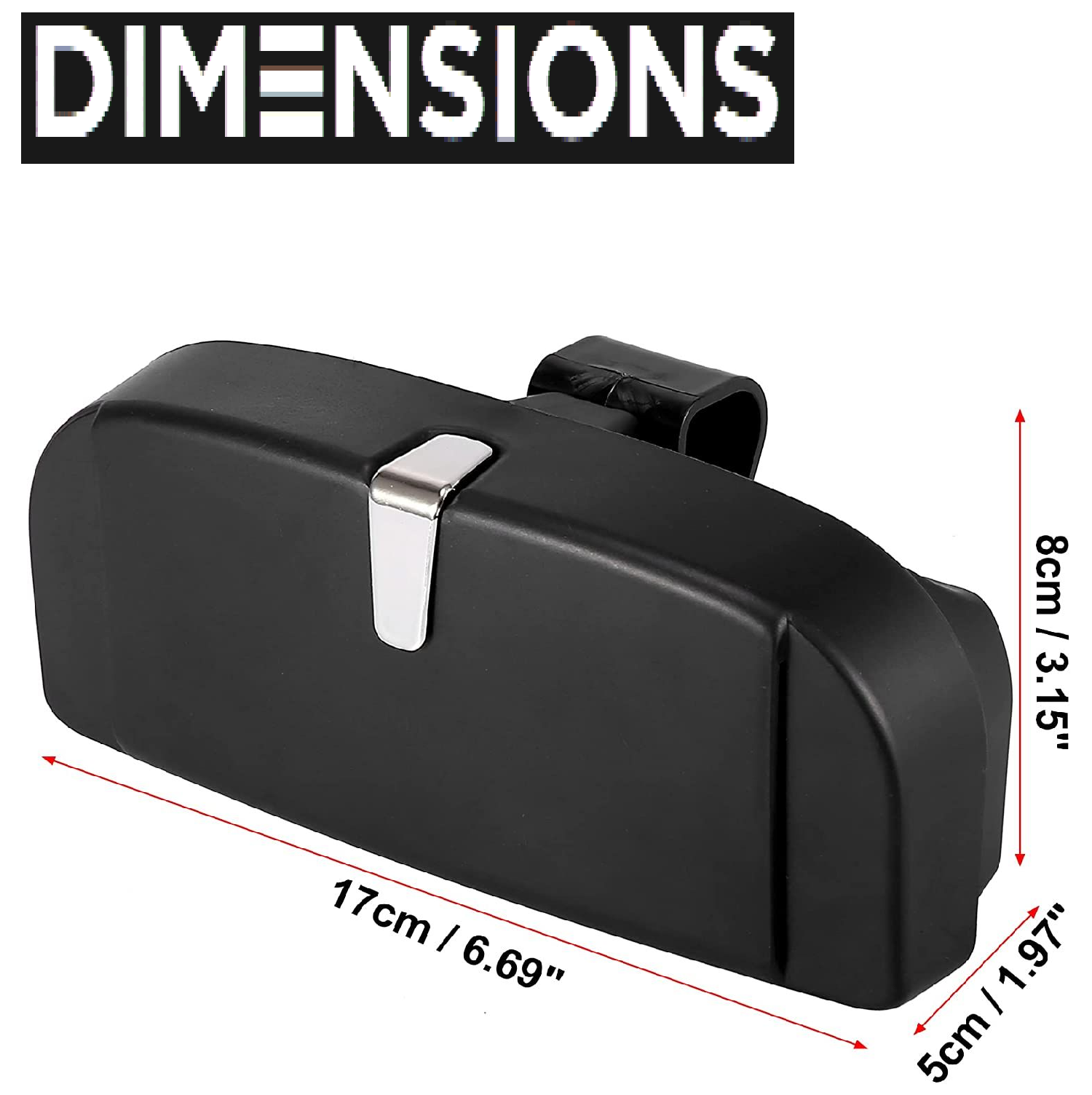 Sunglasses Holder for Car Sun Visor Eyeglasses Case Leather Glasses