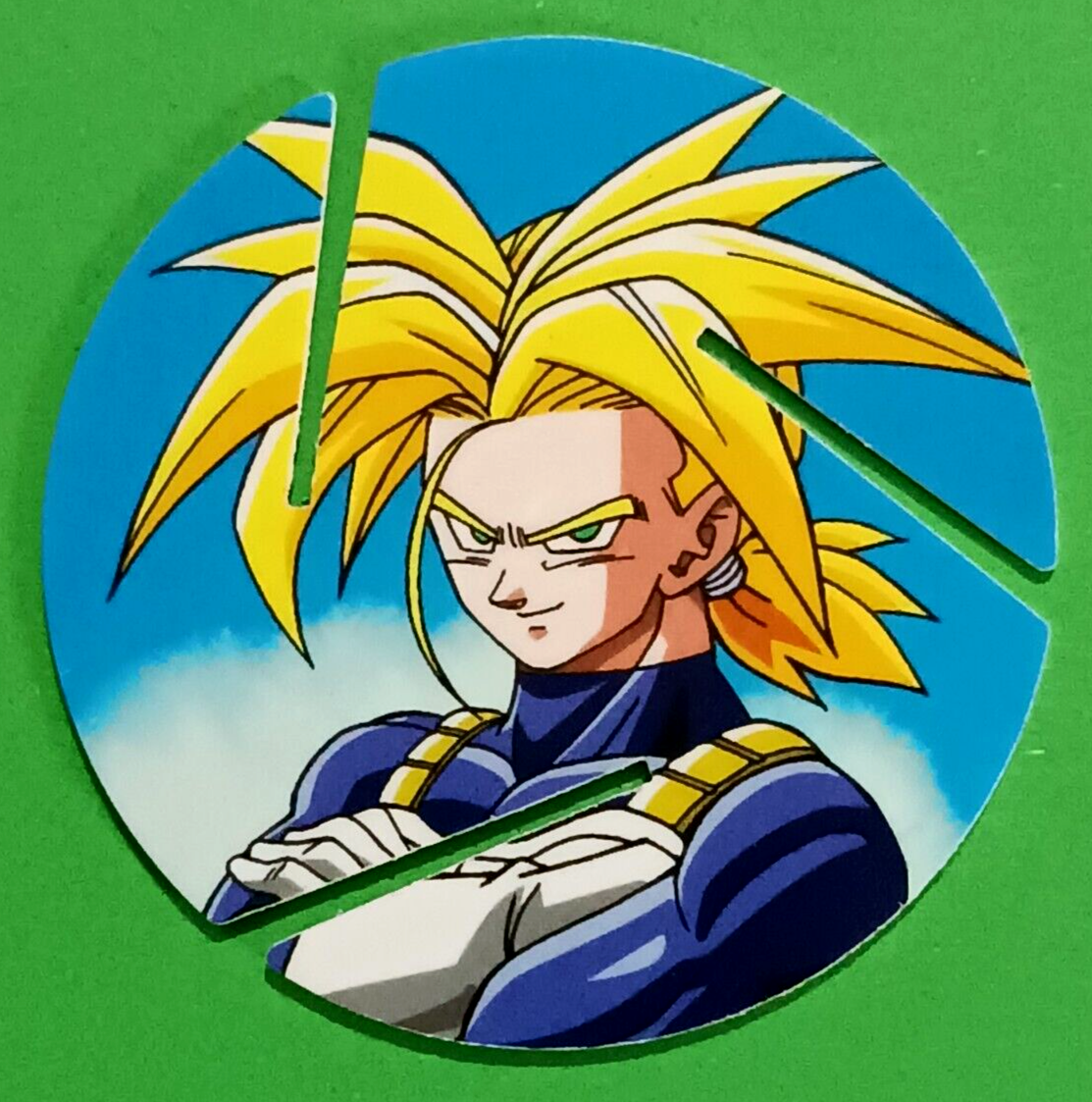 TAZO DRAGON BALL Z Cheetos #052 FUTURE TRUNKS SSJ 2018 MEXICO Pog