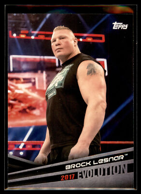 2018 Topps WWE Wrestling Evolution Insert #E-9 Brock Lesnar - 2017