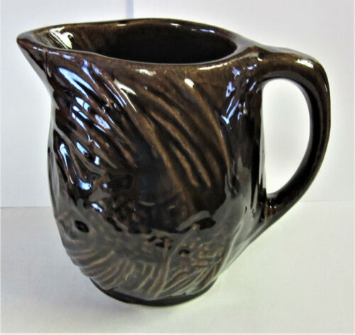 Vintage Brown McCoy Angel Fish Pitcher, from Estate, Very Nice!  USA Made! - Picture 1 of 6