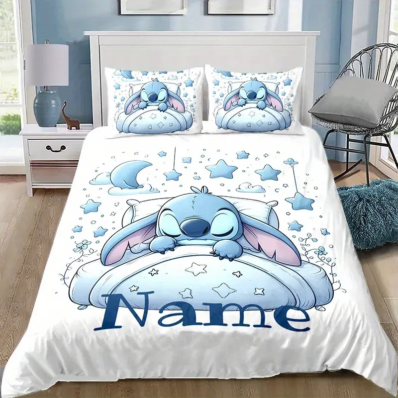 Personalized Stitch Sleeping On The Bed Sweet Dream Christmas Bedding Set