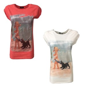 t shirt donna con stampa