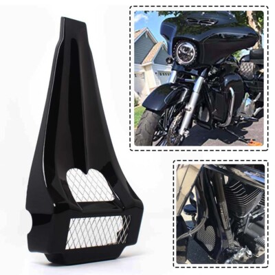 Black Stretched Chin Spoiler Scoop For Harley Touring Electra Glide FLTR FLHX