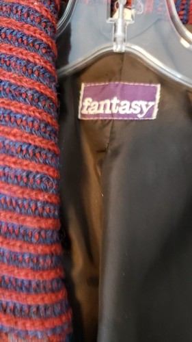 Damen Zweireiher Fantasy Erbsenmantel große mehrfarbige Taschen gebraucht - Bild 5 von 7