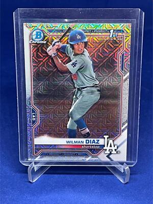 TOPPS １ST Bowman WILMAN DIAZ 2021 TOPPS BOWMAN CHROME 1ST BOWMAN MEGA BOX REFRACTOR