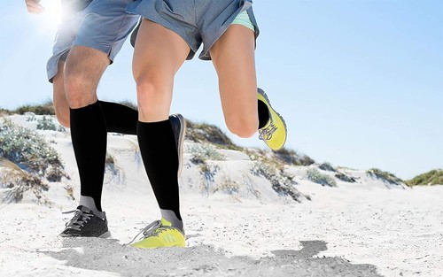 3 Paar Kompressionsstrümpfe 20-30 mmHg für Damen und Herren Stillstrümpfe (L/XL) - Bild 4 von 5