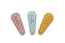 Embroidery Scissors Sheath 3-Piece Set Pastel | Red Green Yellow Polka Dot