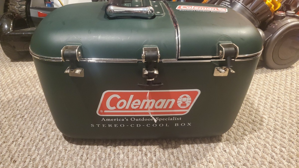 2001 One Coleman Cooler With Built-in Radio-cd Player (TESTED
