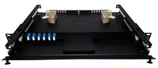 12 Fiber 1RU Rack Mount FDP Patch Only w/ 6 LC/UPC Duplex Adapters
