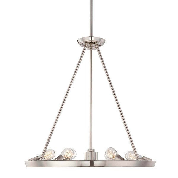 Elstead Theater Row Kronleuchter E27 6-Fach Imperial Silber-image