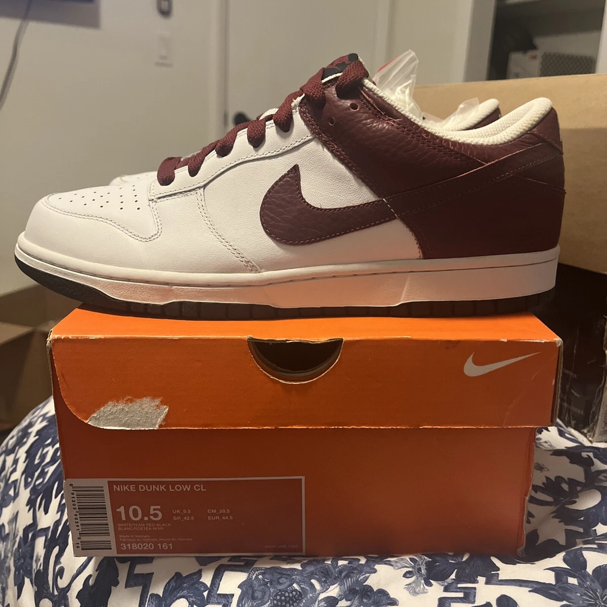 Nike Dunk Low CL \'Team Red Black\' (318020 611) Mens Size 11 Nike Dunk Low Dark Team Red Black for Sale | Authenticity  main image 2