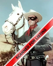 LONE RANGER AND SILVER CLAYTON MOORE 8x10 PHOTO #2548