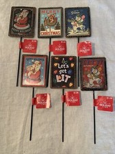 Lot Of 6 Christmas Decorative Picks