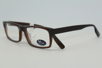 2 Units NEW AMERICA USA MADE MU104 Eyeglass Frames 54-17-145 BROWN #095