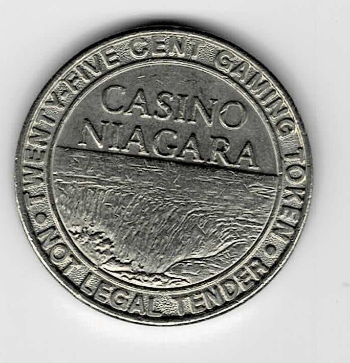 Casino Niagara Twentyfive Cent Token. Niagara Falls, Ontario. COMBINED