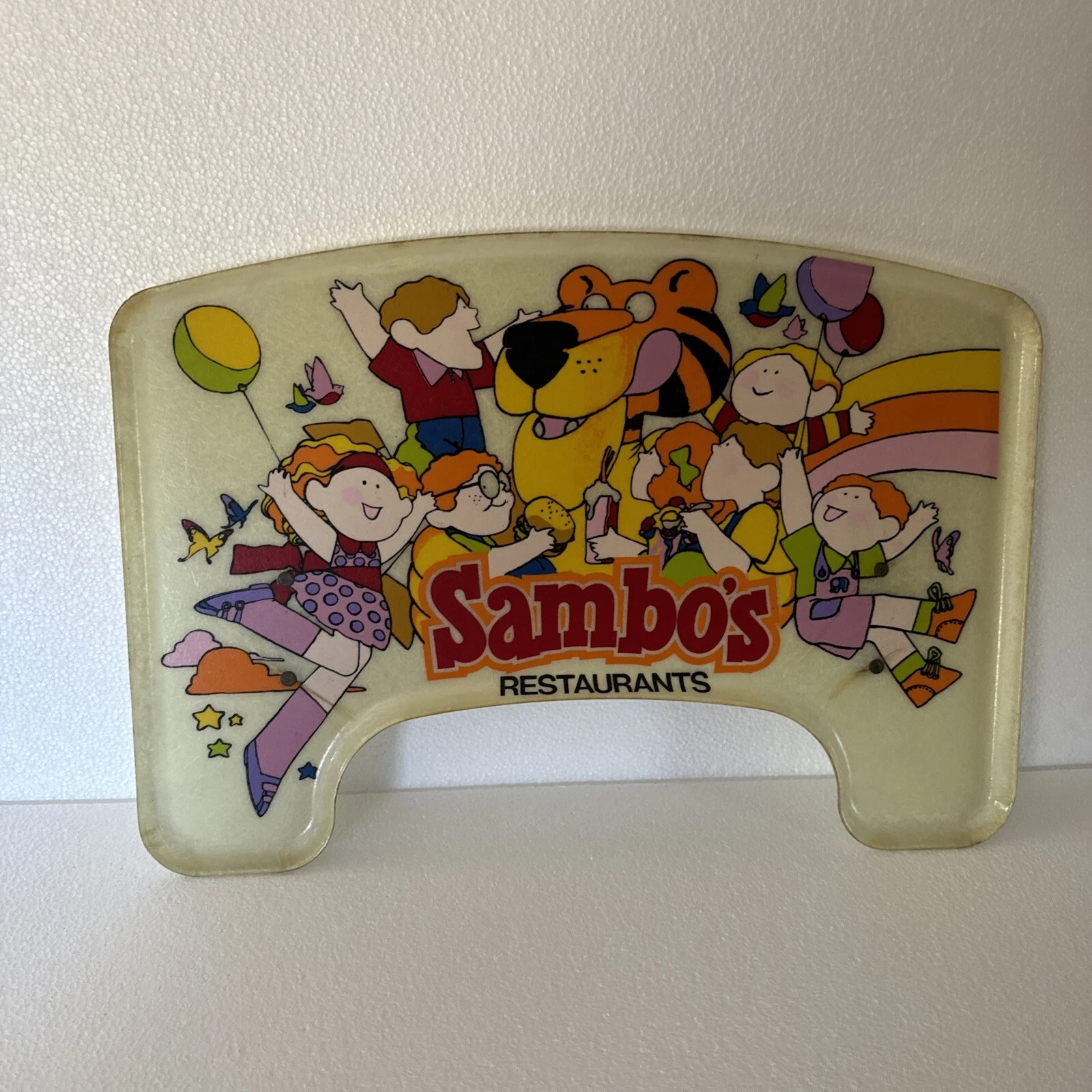 Vintage Sambo's Restaurants High Chair Tray