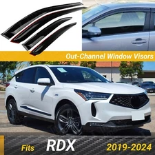 Fits Acura RDX 2019-2024 Out Channel Window Visor Vent Wind Sun Shade Deflectors