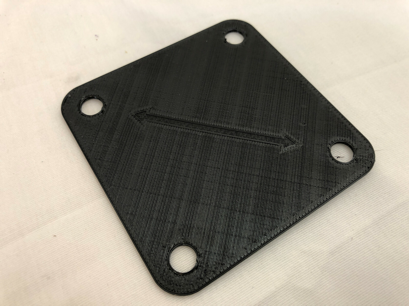3D Printed Black Bass Drum Cover Plate for Vintage Tama Superstar Mount
