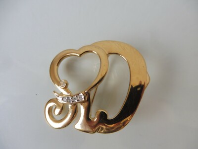 Pierre Lang, Brooch, Elephant with Cut Stones