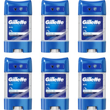 6 x Gillette ARCTIC ICE 48 Hour Protection Antiperspirant Clear Gel Stick 70ml