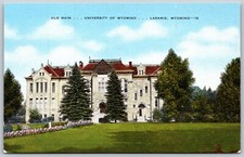 Old Main University of Wyoming Laramie Campus VINTAGE Postcard