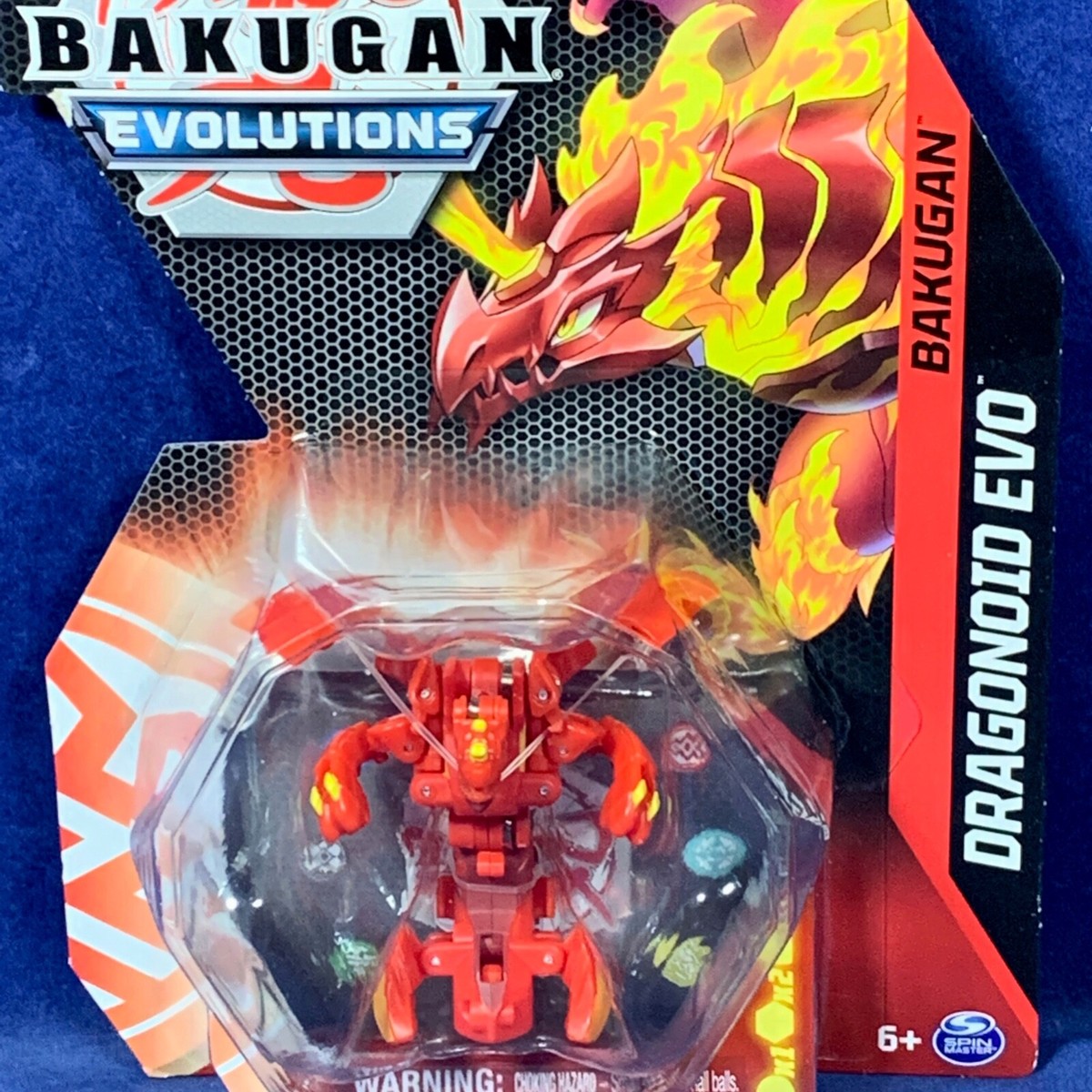 New DRAGONOID EVO Bakugan EVOLUTIONS Figure POP-OPEN BAKU-ACTION Red