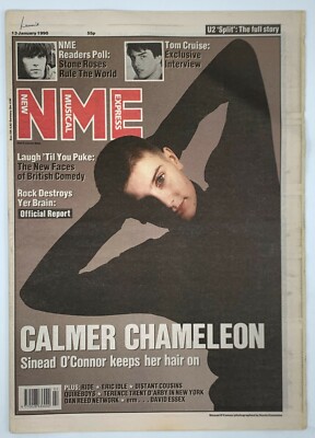 NME 13 January 1990 Sinead O'Connor Tom Cruise Ride Eric Idle Readers Poll