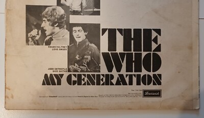 WHO★My Generation UK Brunswick オリジナル THE WHO MY GENERATION 1ST PRESS 1965 UK BRUNSWICK VINYL LP