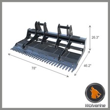 Wolverine 78" Land Leveler Planer Grader Skid Steer For Bobcat Kubota LL-12-78W