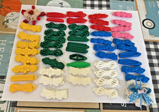 Vintage Plastic Kids Girls Hair Barrettes Lot Goody 1980's