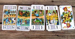 TAROT DECK Baptiste Paul Grimaud Made in France Complete Beautiful MINT