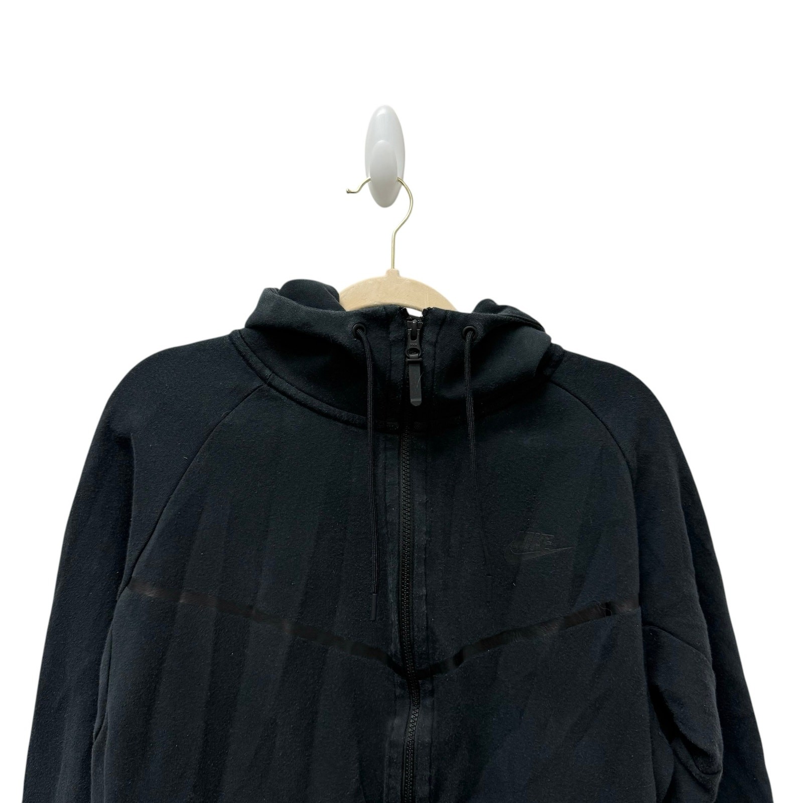 SACAI X NIKE Felpa con cappuccio Nike Tech Fleece Wind Runner full zip nera giacca taglia XL