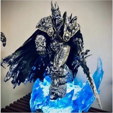 WOW Arthas Menethil Statue Lighting Figurine Lich King 14" PVC Figure Models Toy