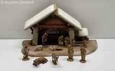 Vintage Anri Kuolt Nativity Set 14 x 8 x 6 inches