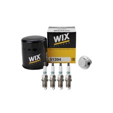 Wix Engine Oil Filter & Denso 4 Iridium Power Spark Plugs kit for Camry Vibe L4