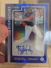 2017 Donruss Baseball  Yandy Diaz Signature Series Autograph num/99.