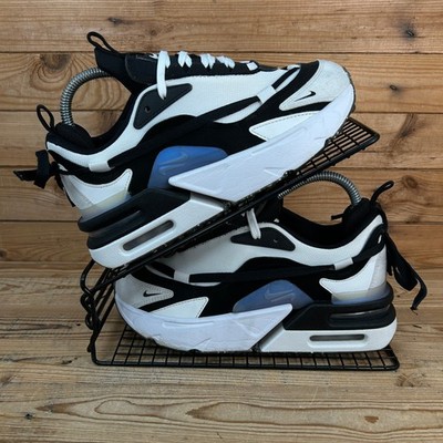Nike Turnschuhe Damen Größe UK 4,5 Air Max Furyosa weiß schwarz klobige Laufschuhe