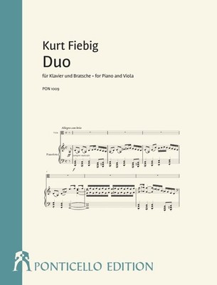 Fiebig, Kurt - Duo für Klavier und Bratsche - für Viola und Klavier