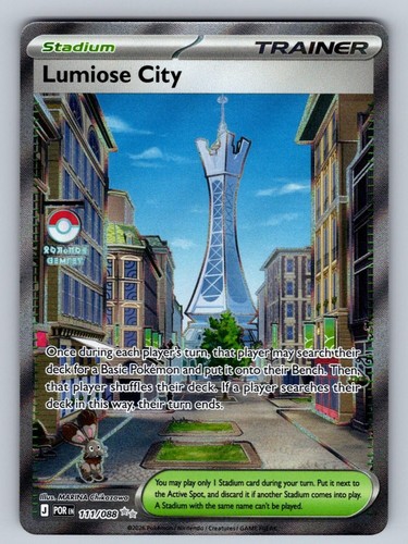 Lumiose City 111/088 NM/M Perfect Order UR Pokemon Holo T01632