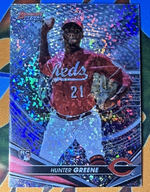 2022 Bowman's Best #54 Hunter Greene Rookie Mini-Diamond Refractor #/299